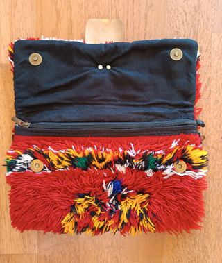 Bolso rojo hombro boho