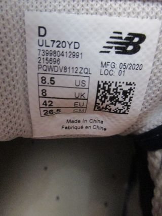 Zapatillas New Balance UL720YD T 42 Eur (Nuevas)