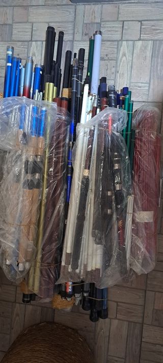 Tramos de cañas de pescar