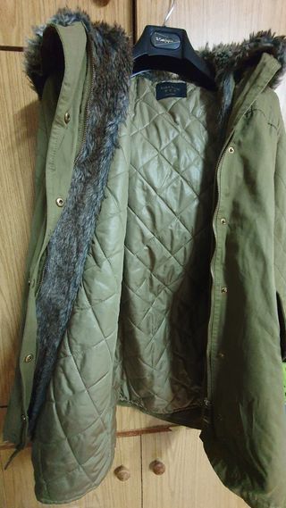 Parka mujer verde militar 