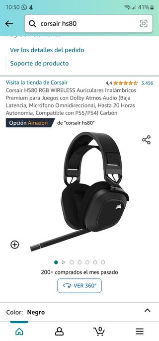 Corsair Hs80 RGB Wireless Gaming headphones
