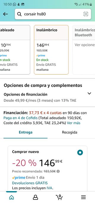 Corsair Hs80 RGB Wireless Gaming headphones