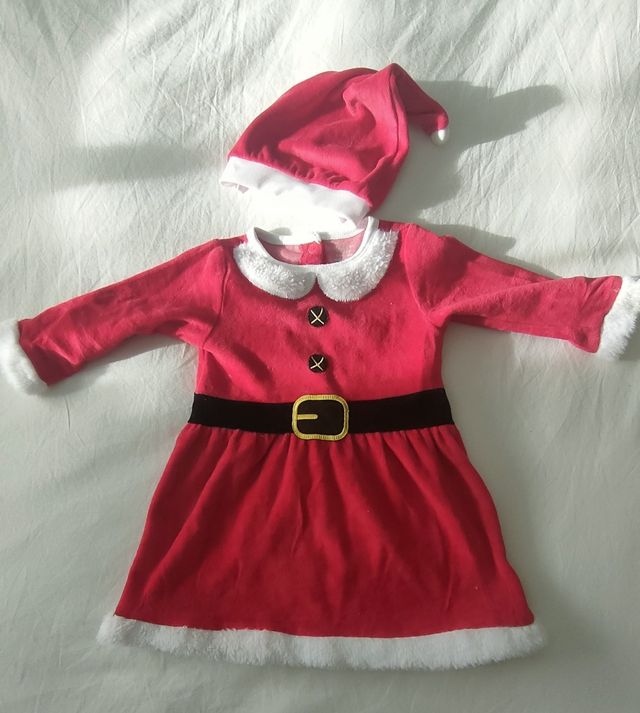 Traje/vestido papa/mama noel