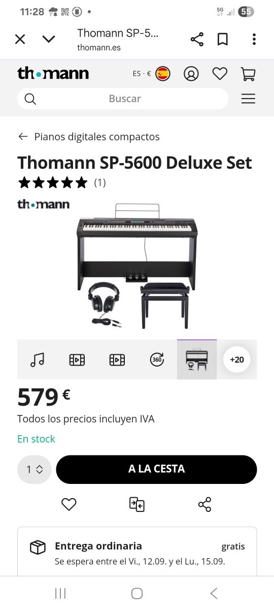 Piano thomann sp5600