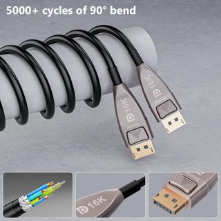 Displayport 16K Fibra Óptica Cable