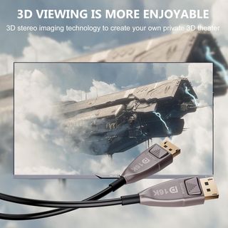 Displayport 16K Fibra Óptica Cable