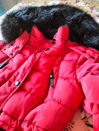 Abrigo parka mujer, pone talla S pero da una M