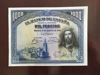 Billete de 1000 de 1928.