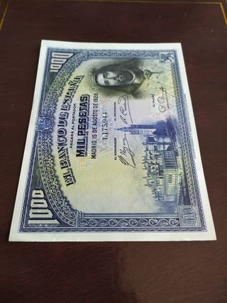 Billete de 1000 de 1928.