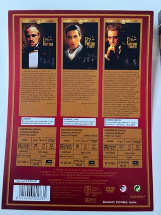 DVD Trilogia El Padrino Coleccion