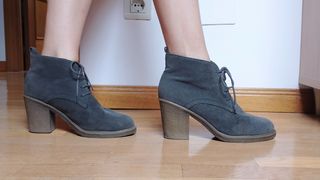 Botines con cordones 