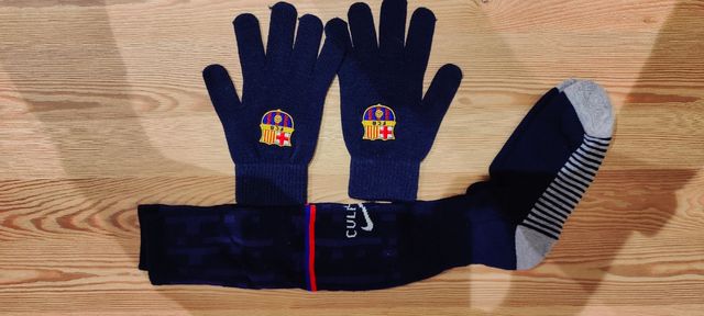 Guantes y calcetines FC Barcelona
