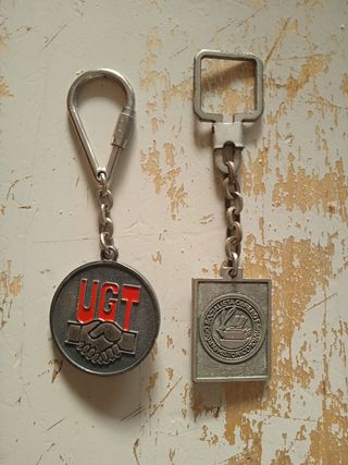 Llavero antiguo RTVE TELEFONICA PSOE Y UGT