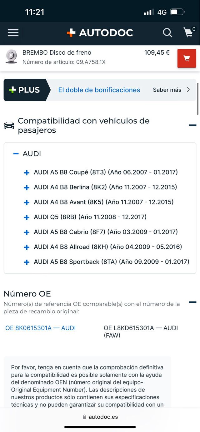 LINEA BREMBO XTRA 09.A758.1X