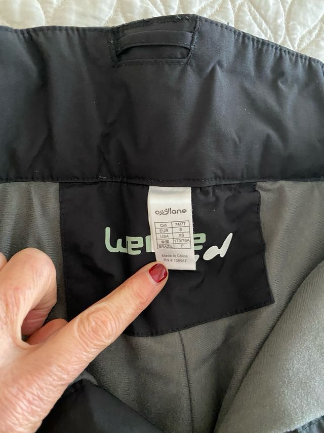 pantalon esqui negro para adoleste y joven n