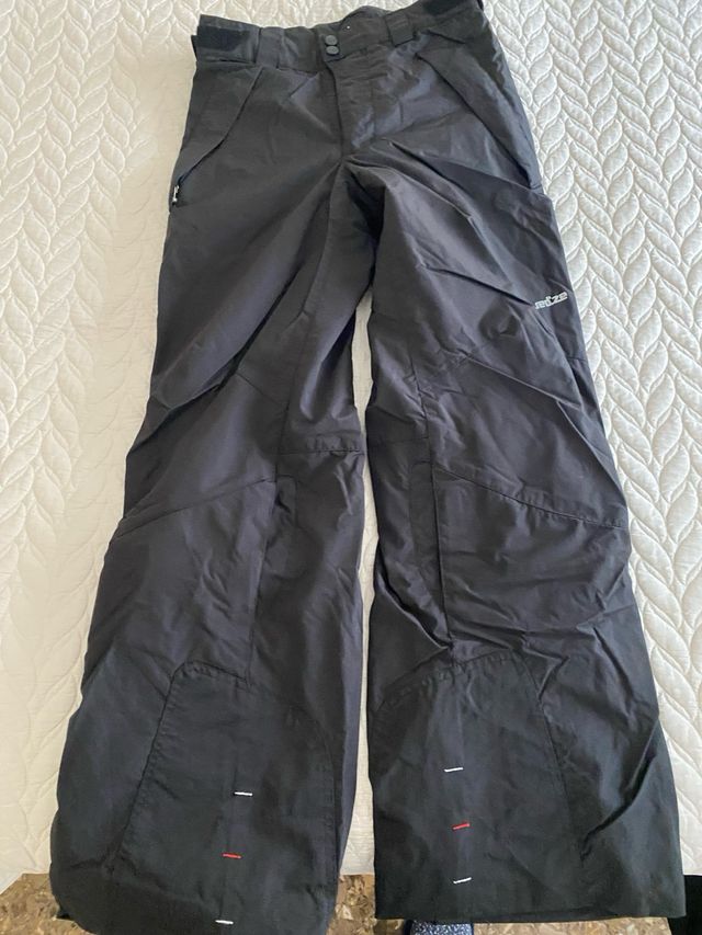 pantalon esqui negro para adoleste y joven n