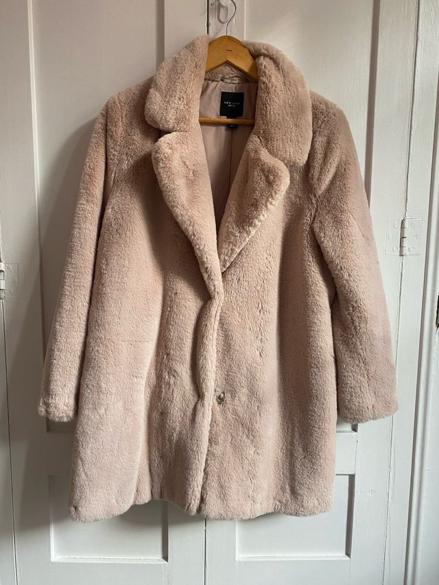 Abrigo peluche New Look