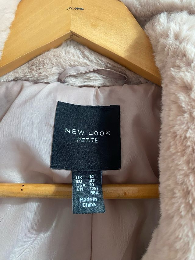 Abrigo peluche New Look