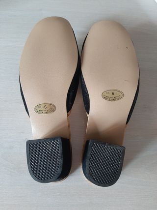 Zapatos Mules mujer bordados