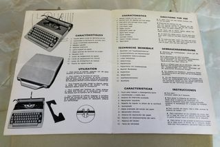 Máquina de escribir Mini Japy años 60