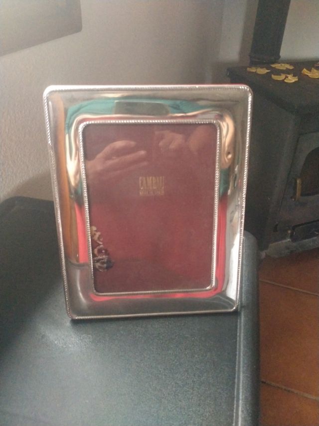 Elegante Portafotos plateado