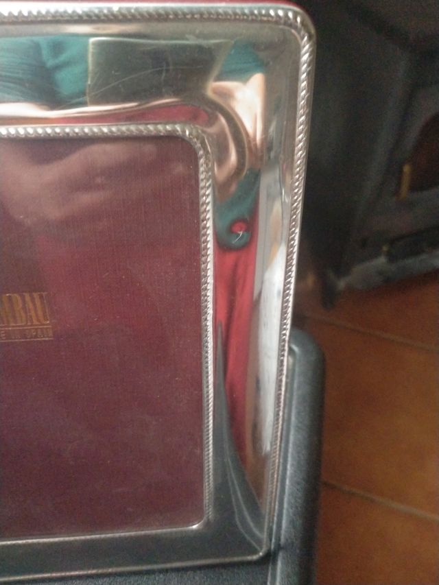 Elegante Portafotos plateado