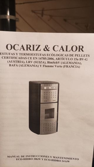 Caldera Pellets Ocariz & Calor eco-hidro 24kW .