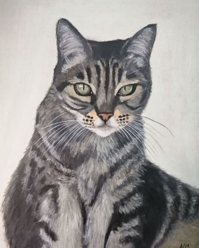 Pinto tu mascota al óleo.