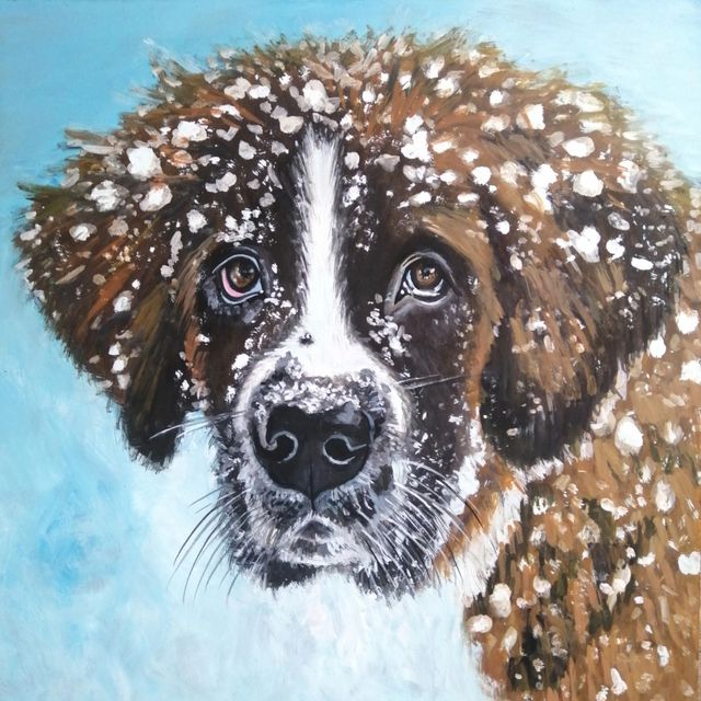 Pinto tu mascota al óleo.