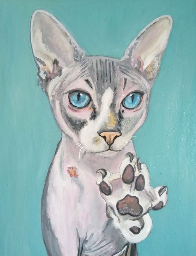 Pinto tu mascota al óleo.