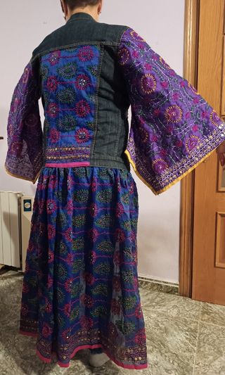 Cazadora vaquera estilo Boho