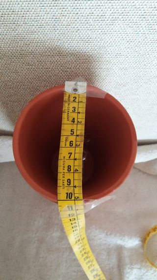 Lote macetas y plato artesanal