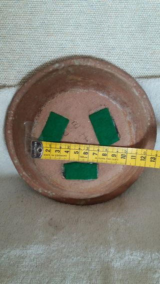 Lote macetas y plato artesanal