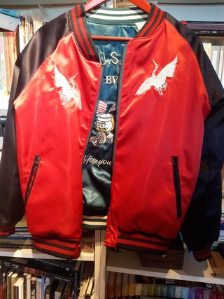 Cazadora bomber tela 