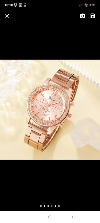 Reloj con pulsera,anillo,cadena pendiente