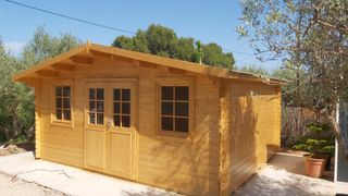 CASA DE MADERA 20m2 HABITACIÓN EXTERIOR