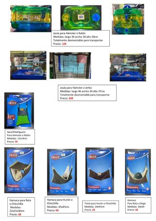 Accesorios para roedor