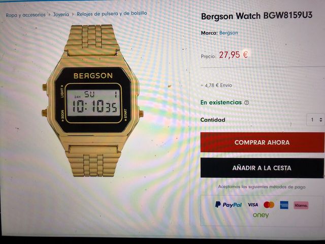 RELOJ UNISEX BERGSON BGW8159U3