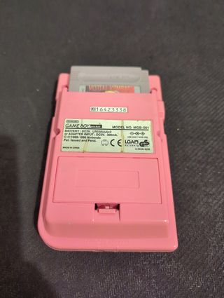 Game boy pocket con pantalla quemada