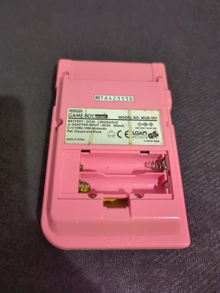 Game boy pocket con pantalla quemada