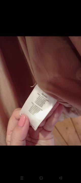 Abrigo beige con brillo mujer Blanca Mod. talla XL