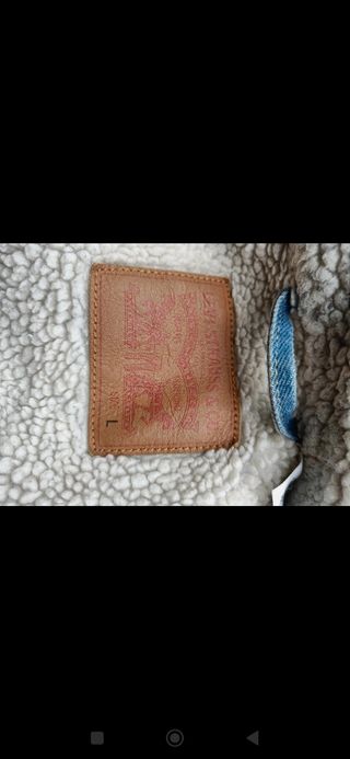 Levis Strauss cazadora vaquera borreguillo L
