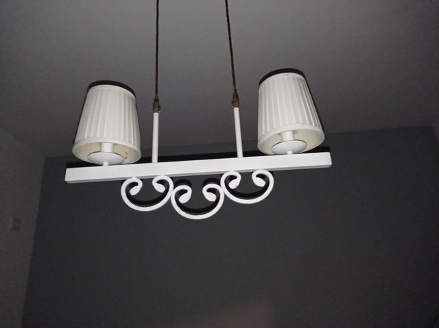 Lampara forja dormitorio 