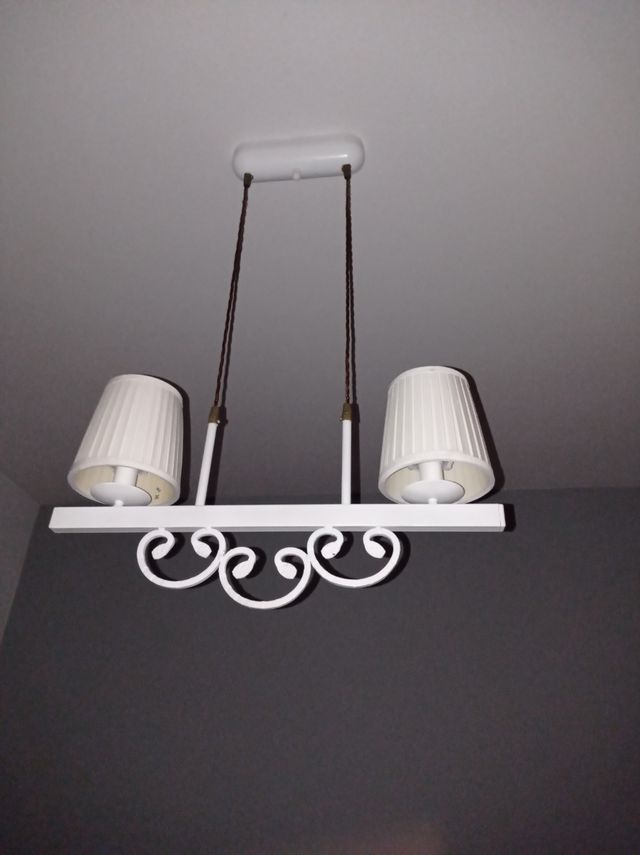 Lampara forja dormitorio 