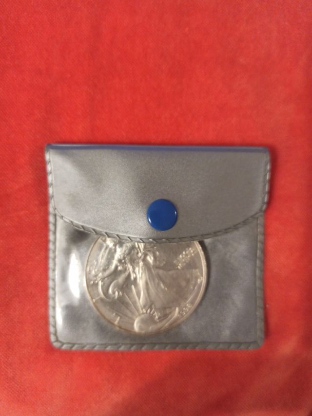 Moneda plata Estadounidense 1 dólar 1998