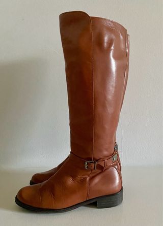 Botas altas Wonders de piel marrón claro 37