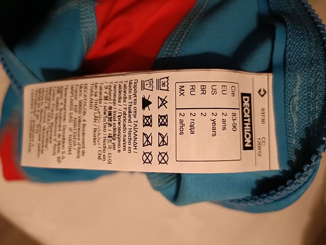 Neopreno bebé 2 años ¡¡NUEVO!!