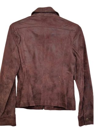 🤎 Preciosa chaqueta de cuero auténtico artesanal