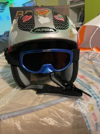 Casco da sci per bambini dell’alpina