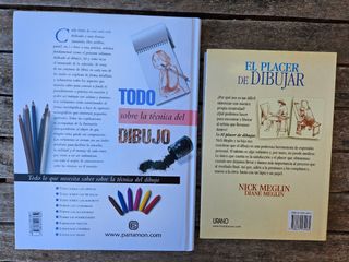Libros dibujo, acuarela y pintura al óleo